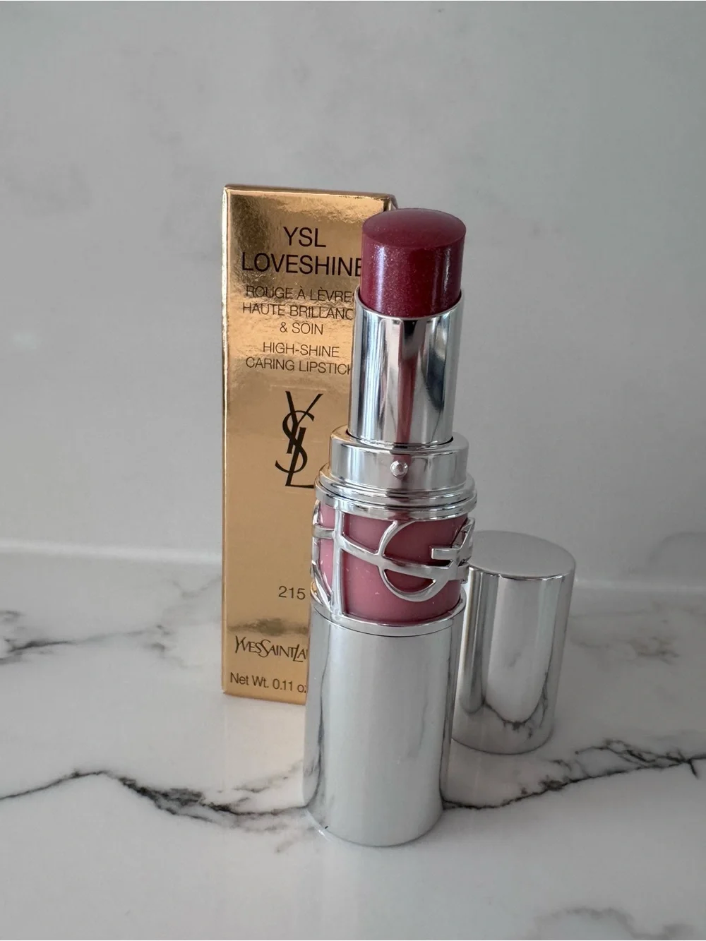 Yves Saint Laurent Loveshine High-Shine Caring Lipstick - #215 plum levitation